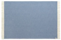 Røros Tweed Lammwolldecke Zickzack-Streifen Kattefot Clearance