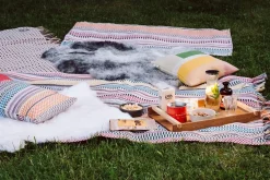 Røros Tweed Lammwollkissenbezug Bauhausstil Pastell Discount