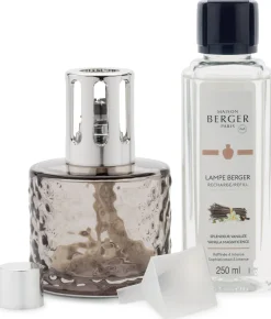 Lampe Berger Set strukturiertes Glas Hot