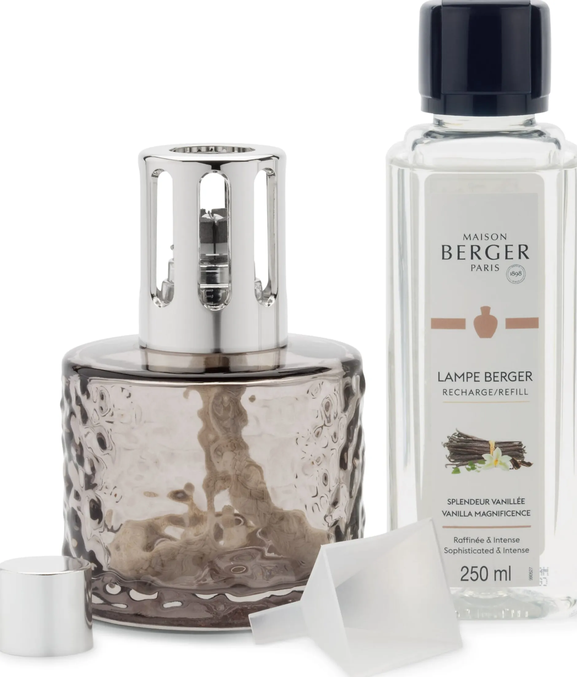 Lampe Berger Set strukturiertes Glas Hot