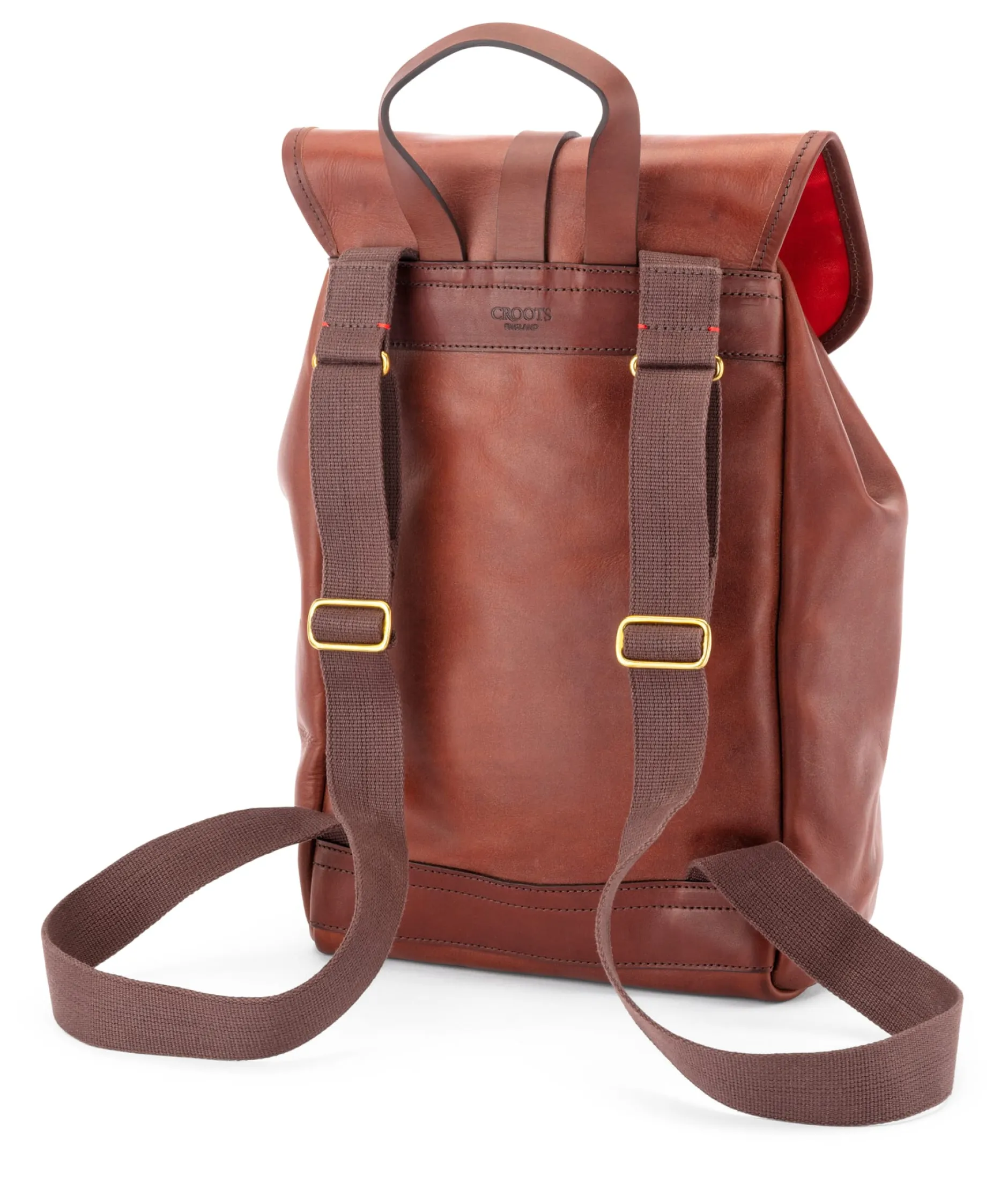 Croots Lederrucksack Braun Sale