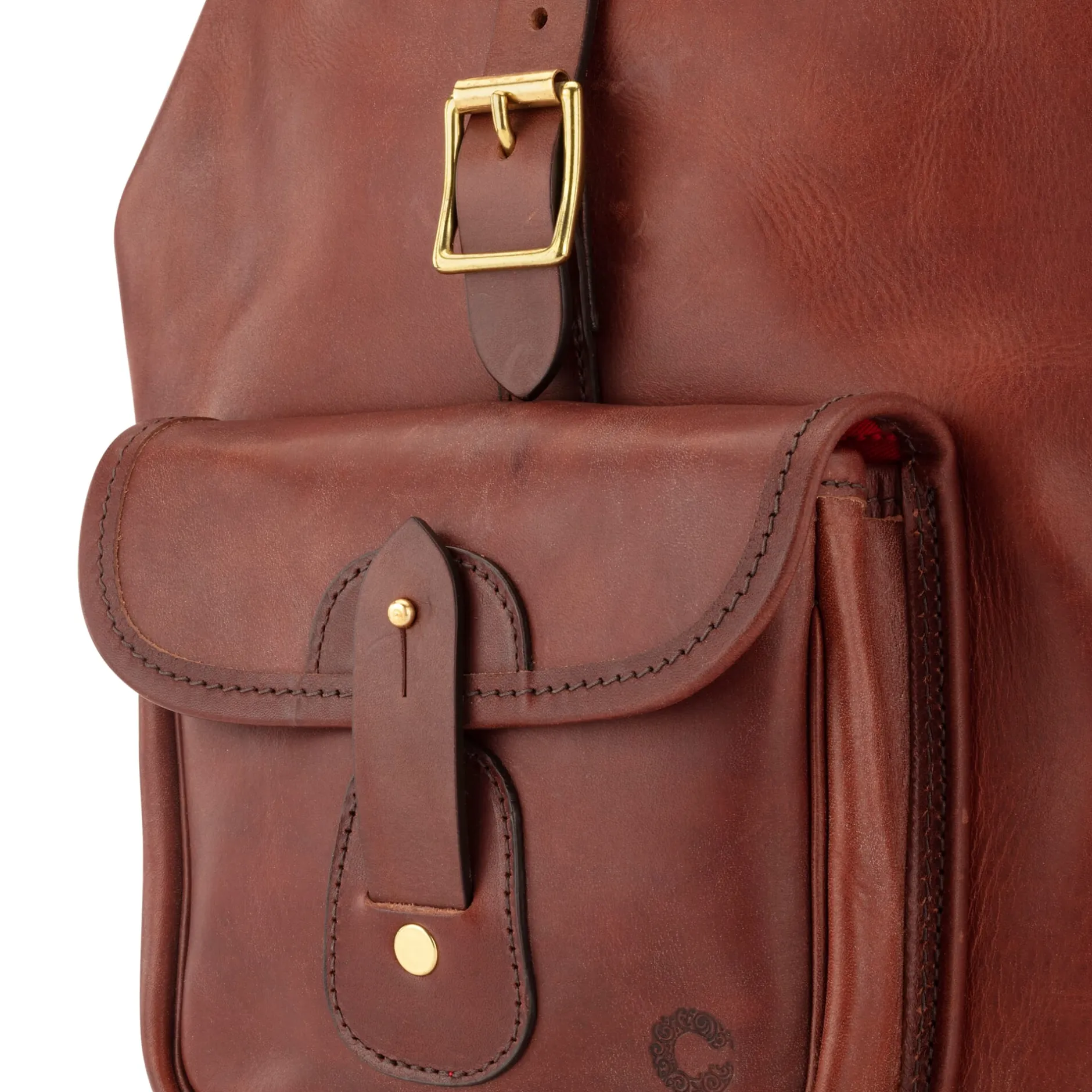 Croots Lederrucksack Braun Sale