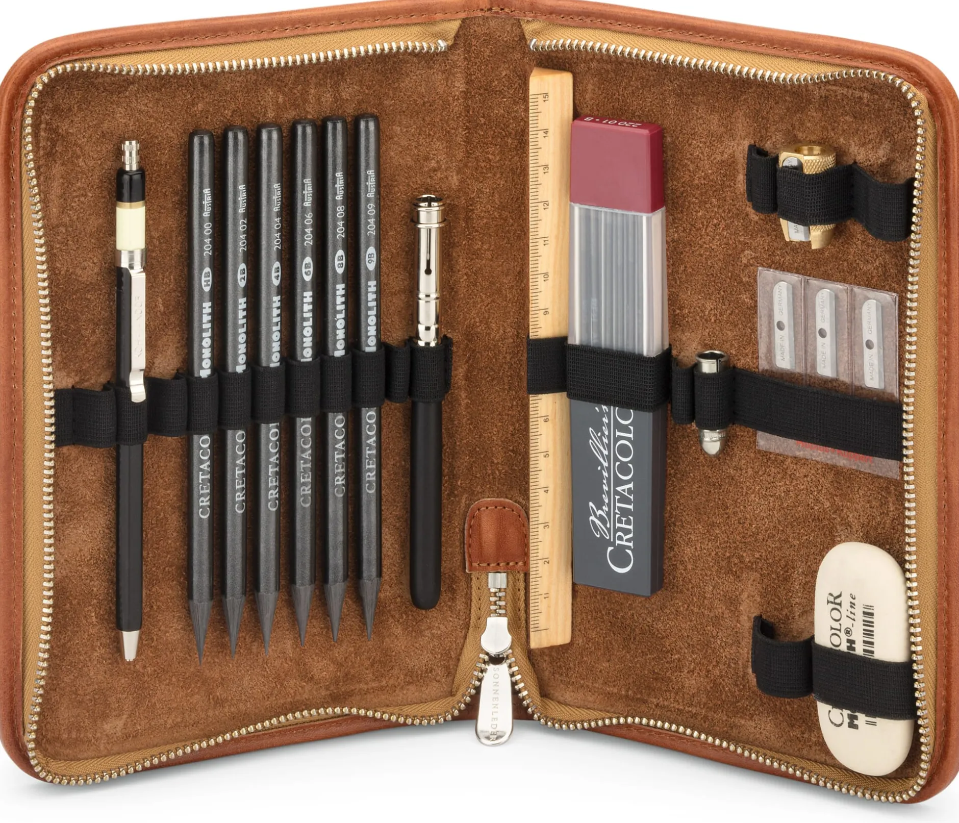 Manufactum Lederschreibetui mit Füllung Discount