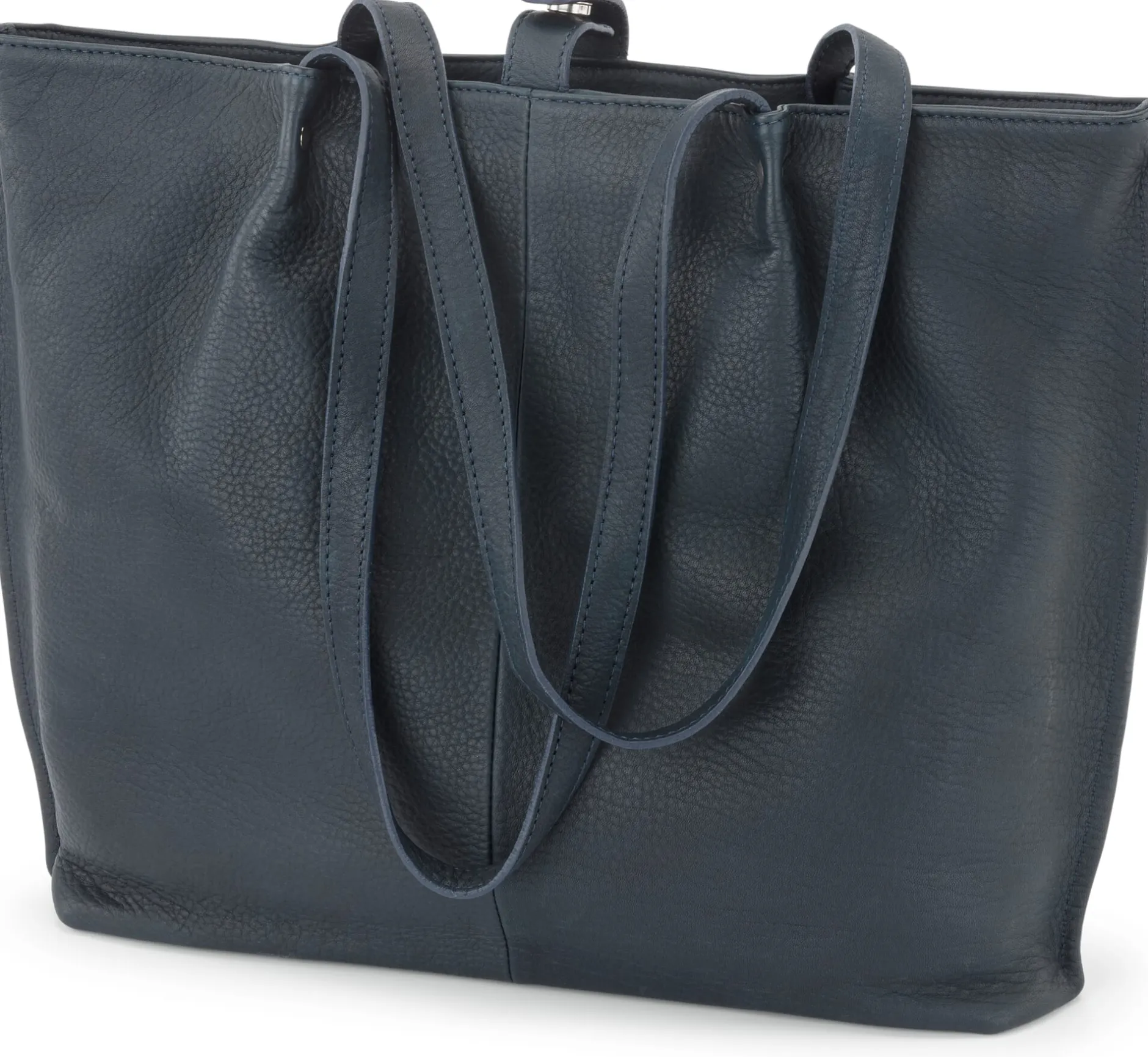 Harold’s Lederwaren Ledershopper, dunkelblau Clearance