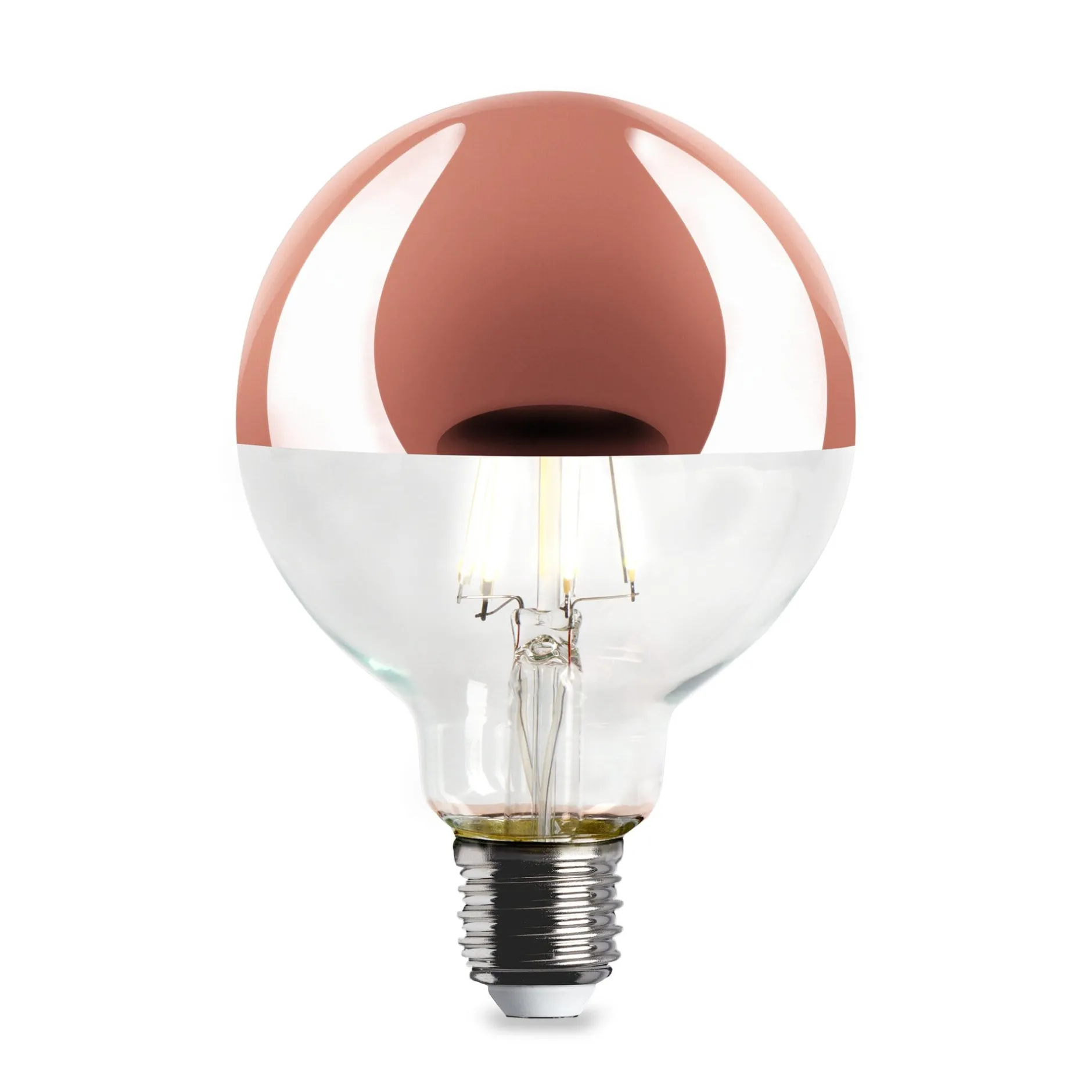 LED-Kopfspiegellampe Globe, Kupfer Discount