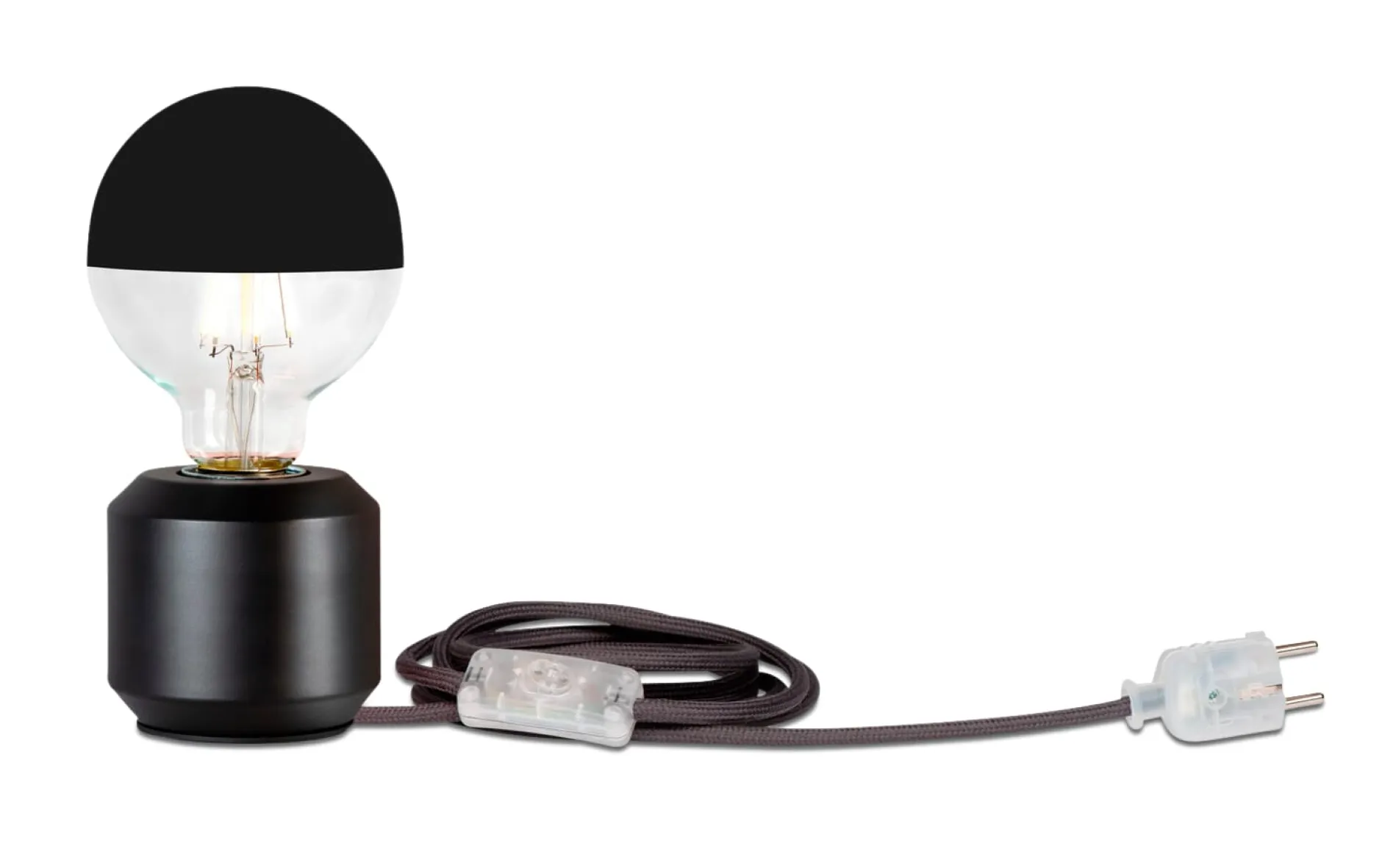 LED-Kopfspiegellampe Globe, Schwarz Best