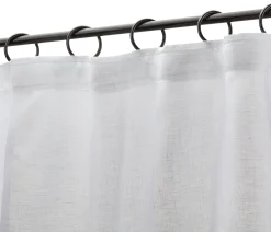 Leinenweberei Vieböck Leinengardine Voile Weiß Sale