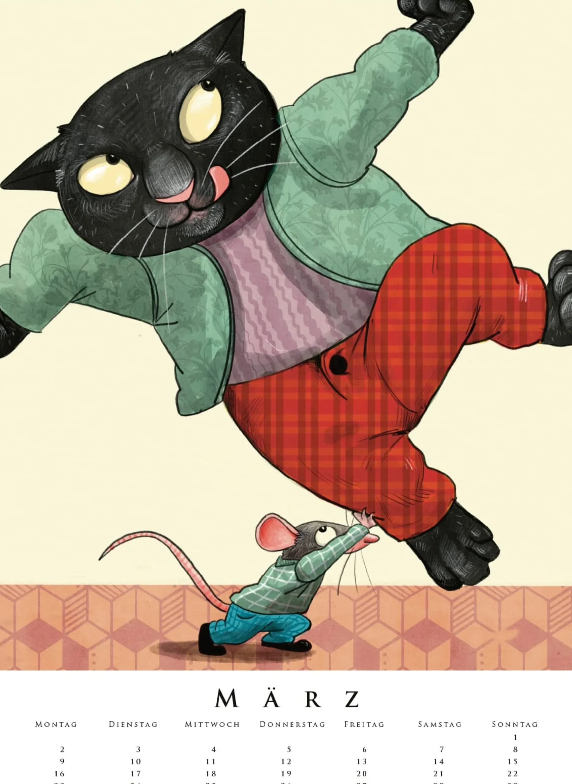 Peter Hammer Verlag Leonard Erlbruchs Kinderzimmerkalender 2026 Best