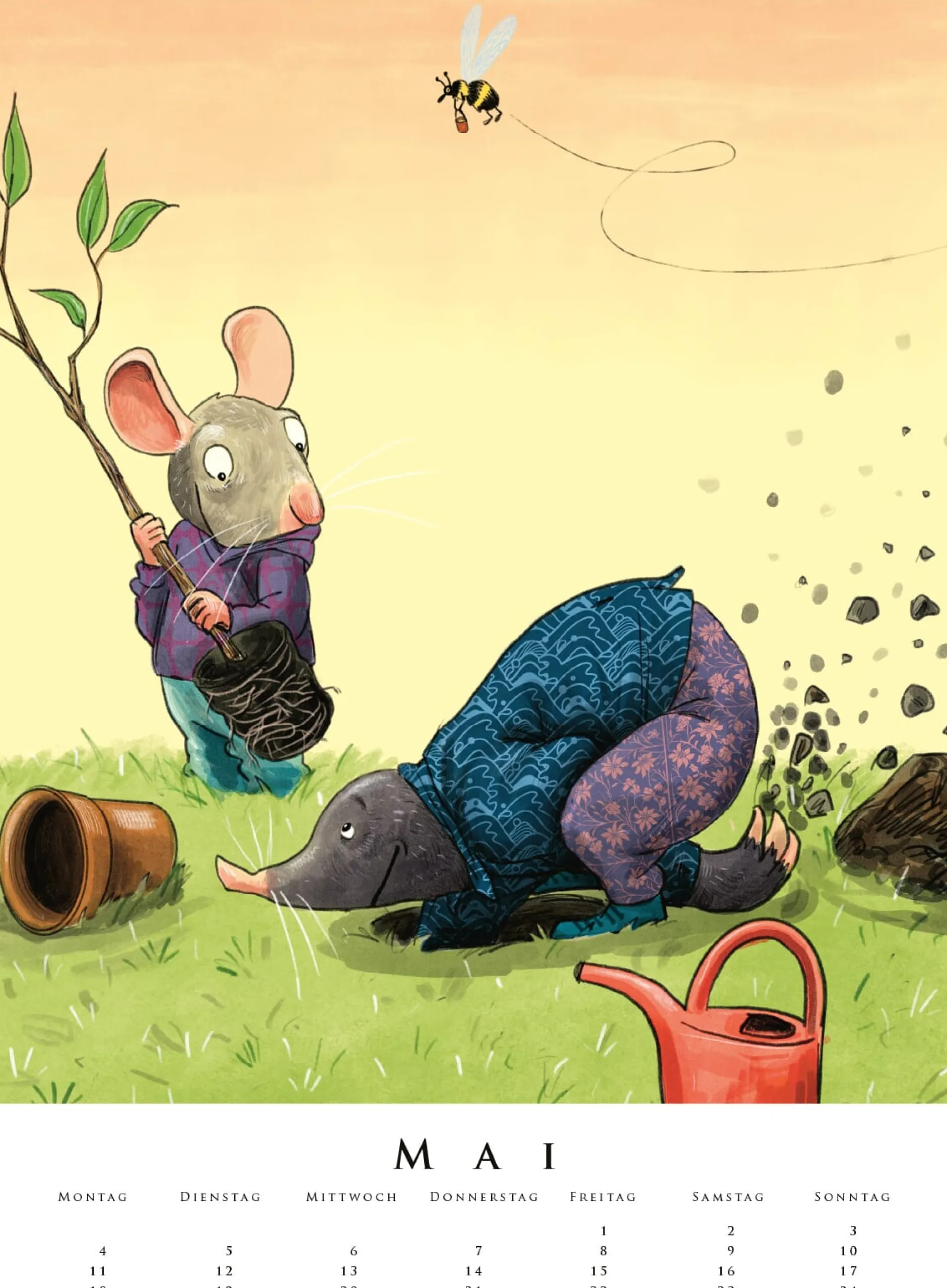 Peter Hammer Verlag Leonard Erlbruchs Kinderzimmerkalender 2026 Best