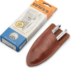 Original LÖWE-Schere Löwe Ambossschere klein mit Lederholster New