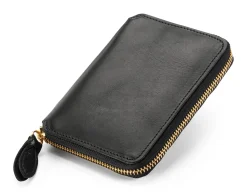 Manufactum Geldbörse mit Reißverschluss Schwarz Hot