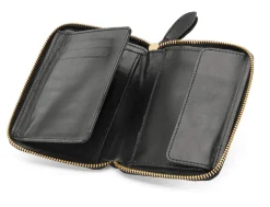 Manufactum Geldbörse mit Reißverschluss Schwarz Hot