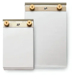 Exacompta Notizblock Aluminium und Messing Hot