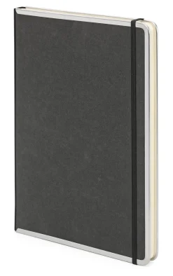 Bindewerk Notizbuch Metallkante A4 Schwarz Hot