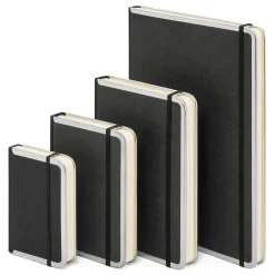 Bindewerk Notizbuch Metallkante A4 Schwarz Hot