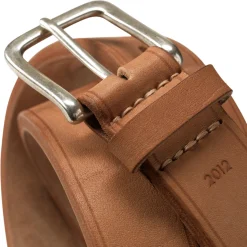 Kreis Ledermanufaktur Ochsenledergürtel Hellbraun New