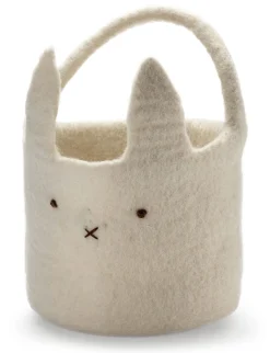 Én Gry & Sif Osterkörbchen Filz Weiß Discount