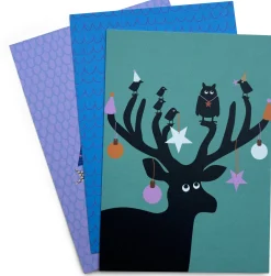 Postkarten-Set Tierische Weihnachten Discount