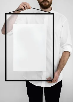 Moebe Rahmen Frame, Aluminium Schwarz Discount