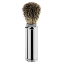 Mühle Rasurkultur Reiserasierpinsel Messing vernickelt Discount