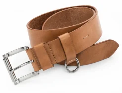 Kreis Ledermanufaktur Rindledergürtel D-Ring Natur