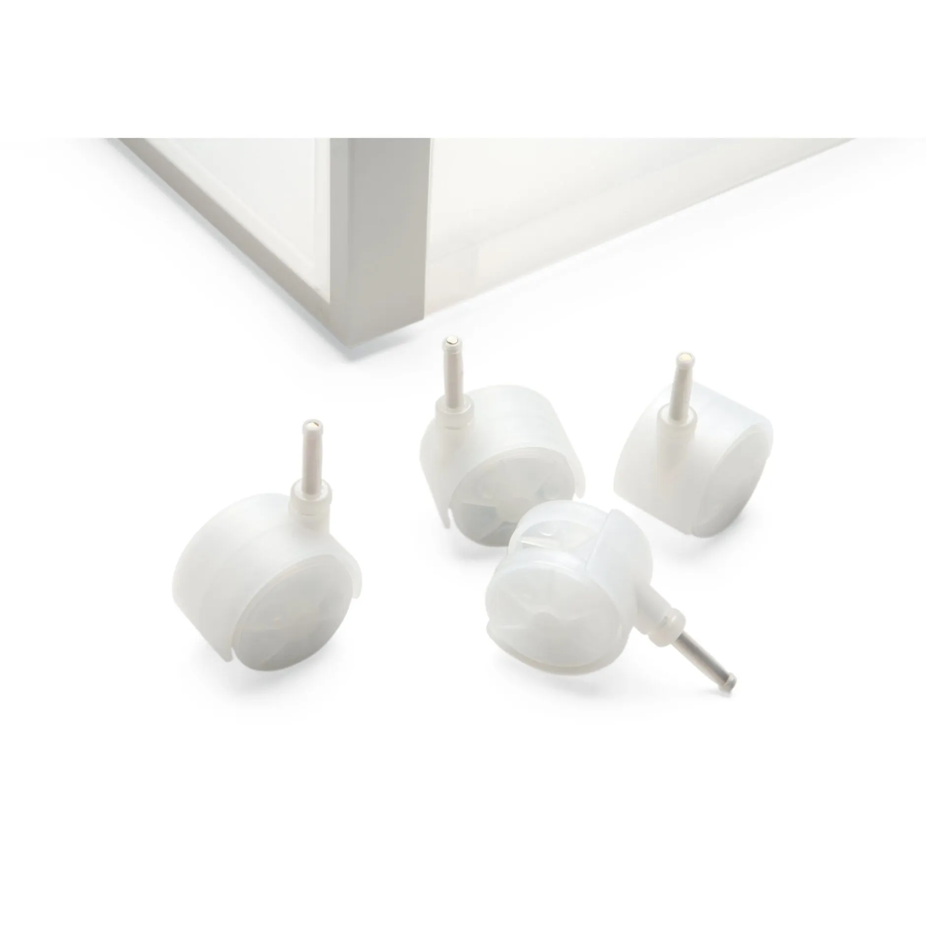 Rollen zu Stapelkasten CS Weiß Discount