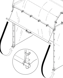 Brühwiler Maschinen Rollo Tomatenhaus Stahlrahmen Clearance