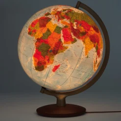 Räthgloben 1917 Verlag Räthglobus handkaschiert Glas Hot