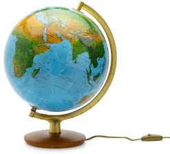 Räthgloben 1917 Verlag Räthglobus handkaschiert Kunststoff Outlet