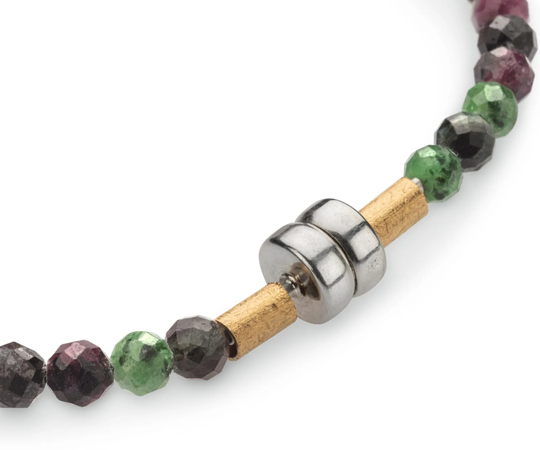 Maria Rzewuska Designerschmuck Rubin-Zoisit-Armband, Fuchsia-Grün Discount