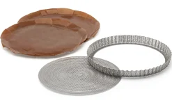 de Buyer Runde Tarteform Edelstahl perforiert