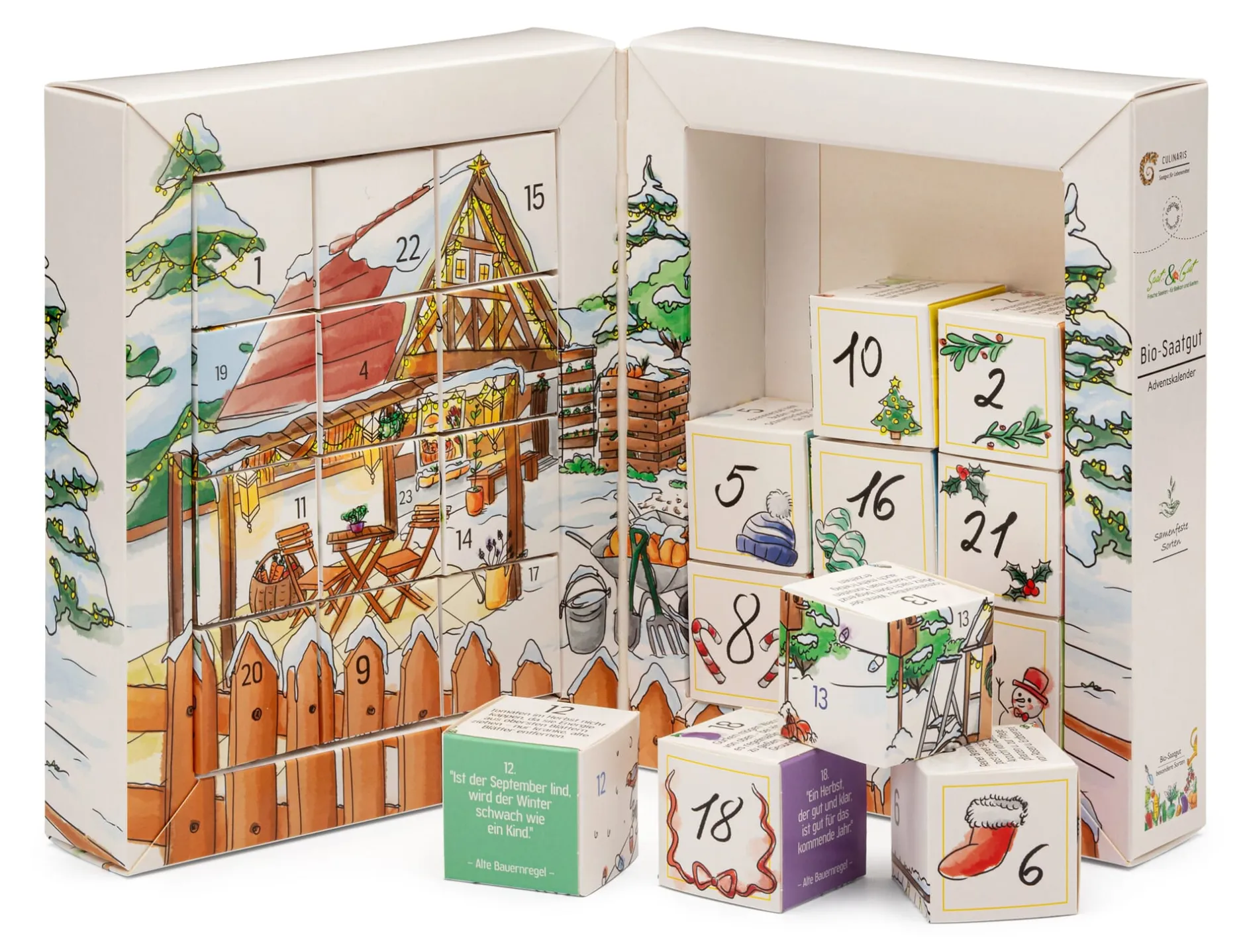 Saat & Gut Saatgut-Adventskalender Bio-Gemüsesamen Discount