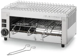 Milantoast Salamander Edelstahl mit Aufwärmgitter New