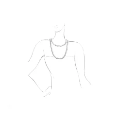 Ménard Sautoir-Kette Süßwasserperlen