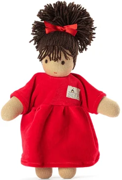 Kösener Spielzeug Manufaktur Schlenkerpuppe Lotte Rot Online