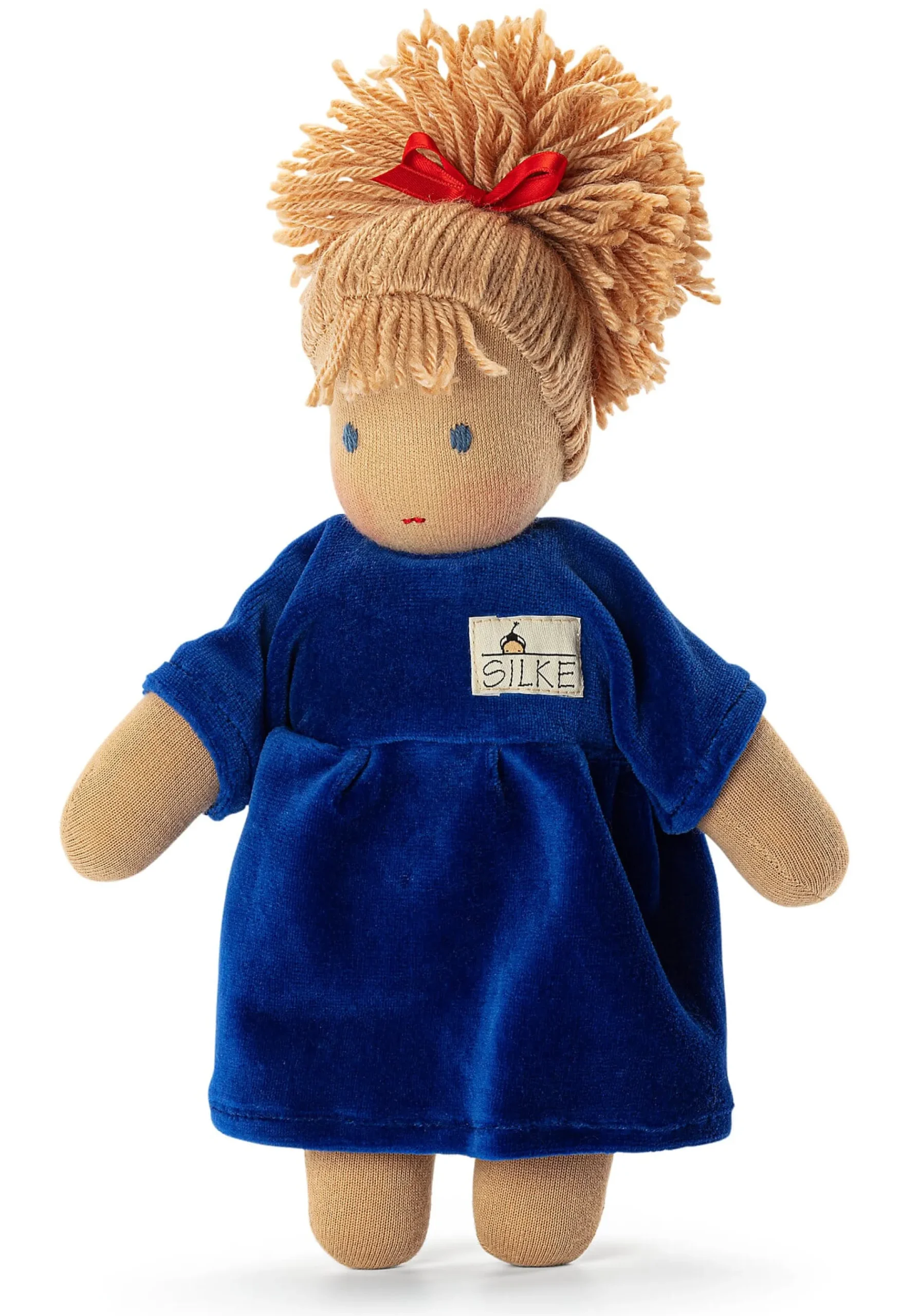 Kösener Spielzeug Manufaktur Schlenkerpuppe Lotte Blau Online