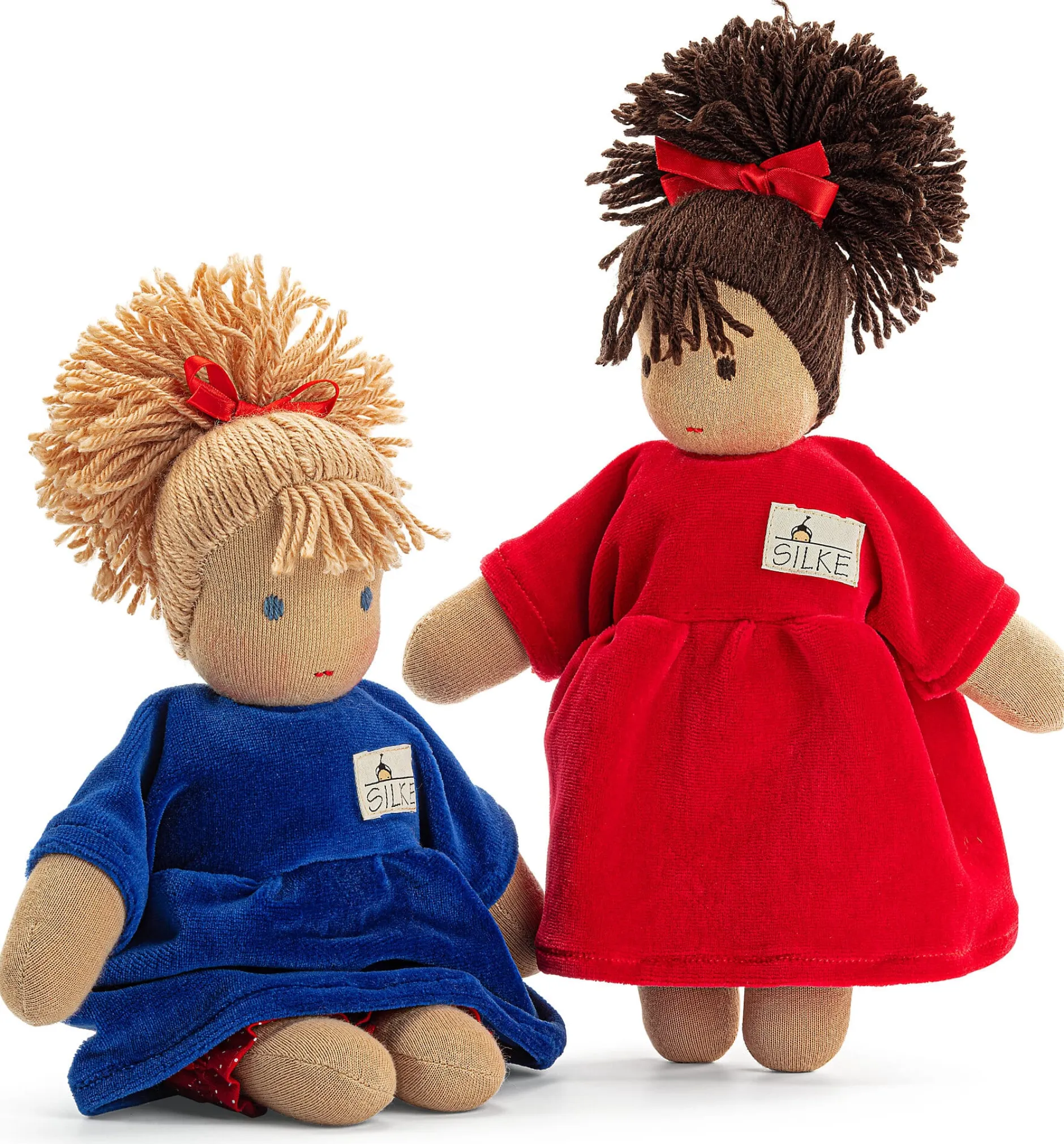 Kösener Spielzeug Manufaktur Schlenkerpuppe Lotte Blau Online