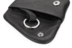 Ackermann Taschenmanufaktur Schlüsselbörse Leder Schwarz Hot