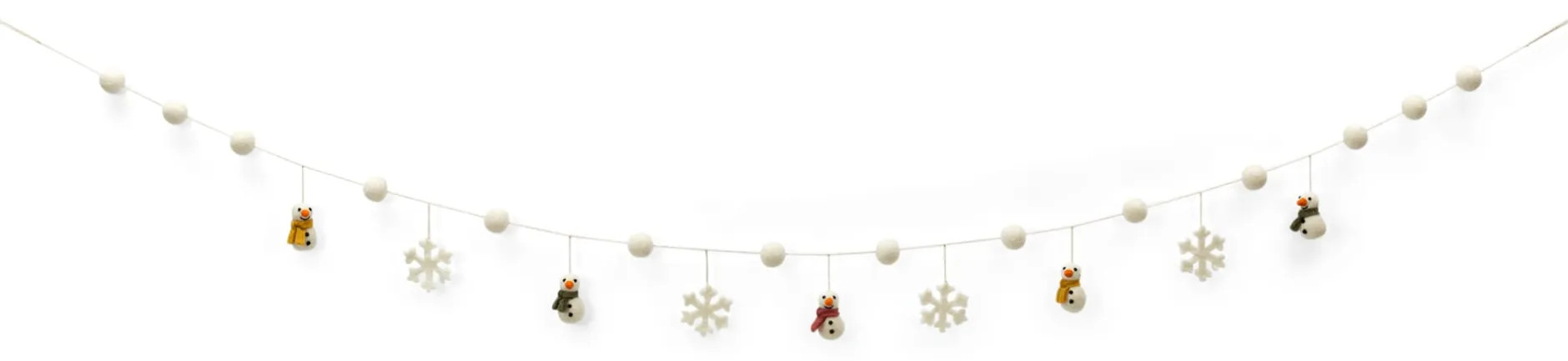 Én Gry & Sif Schneemann-Girlande Filz Sale