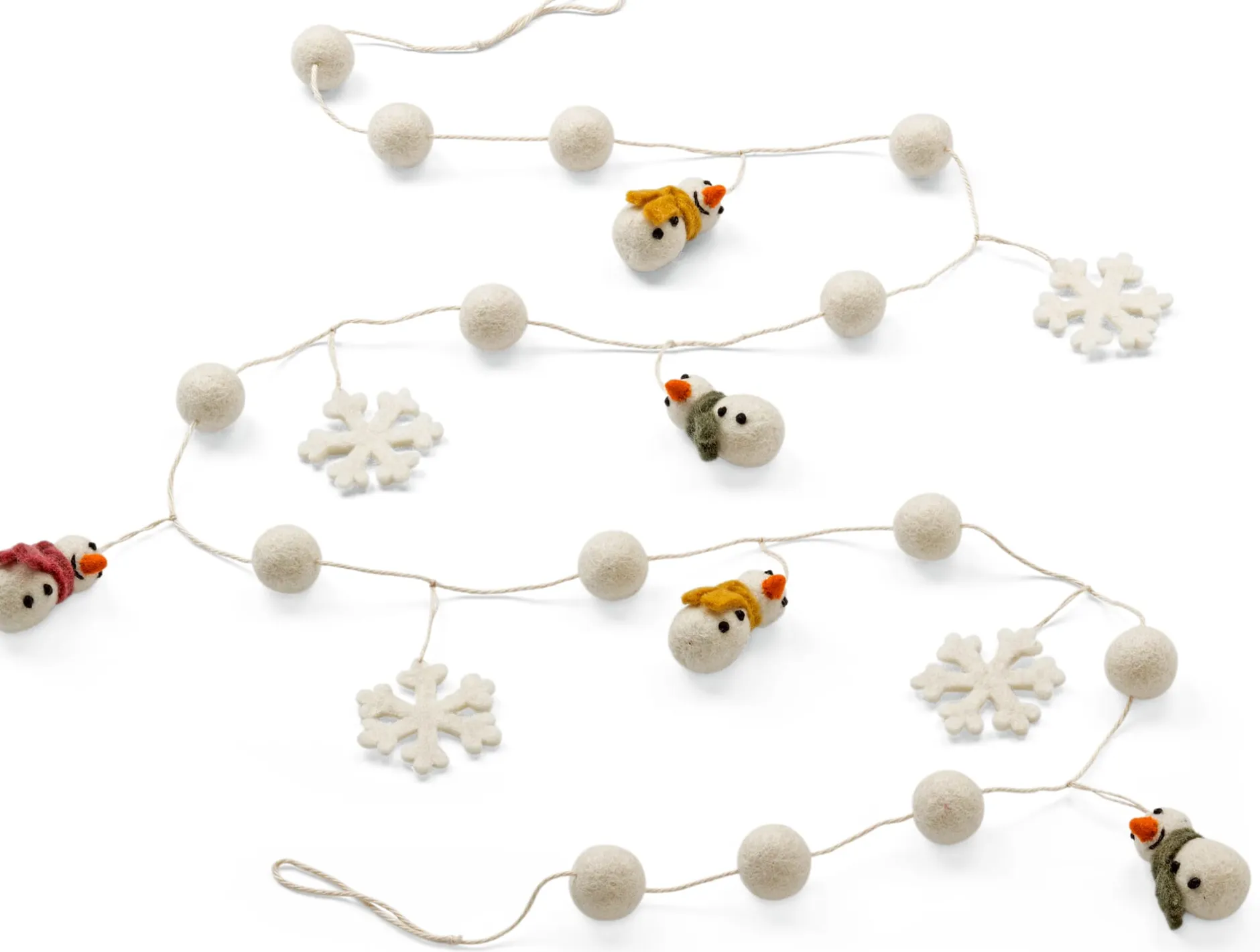 Én Gry & Sif Schneemann-Girlande Filz Sale