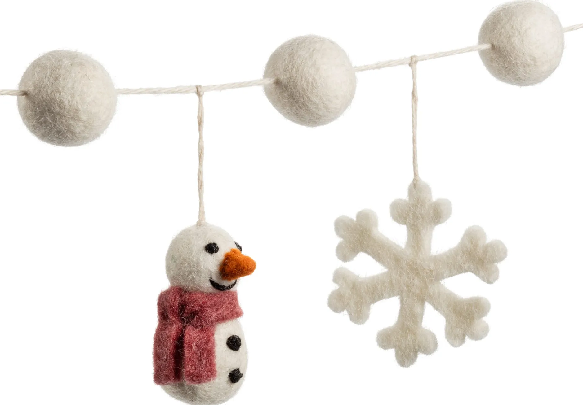Én Gry & Sif Schneemann-Girlande Filz Sale