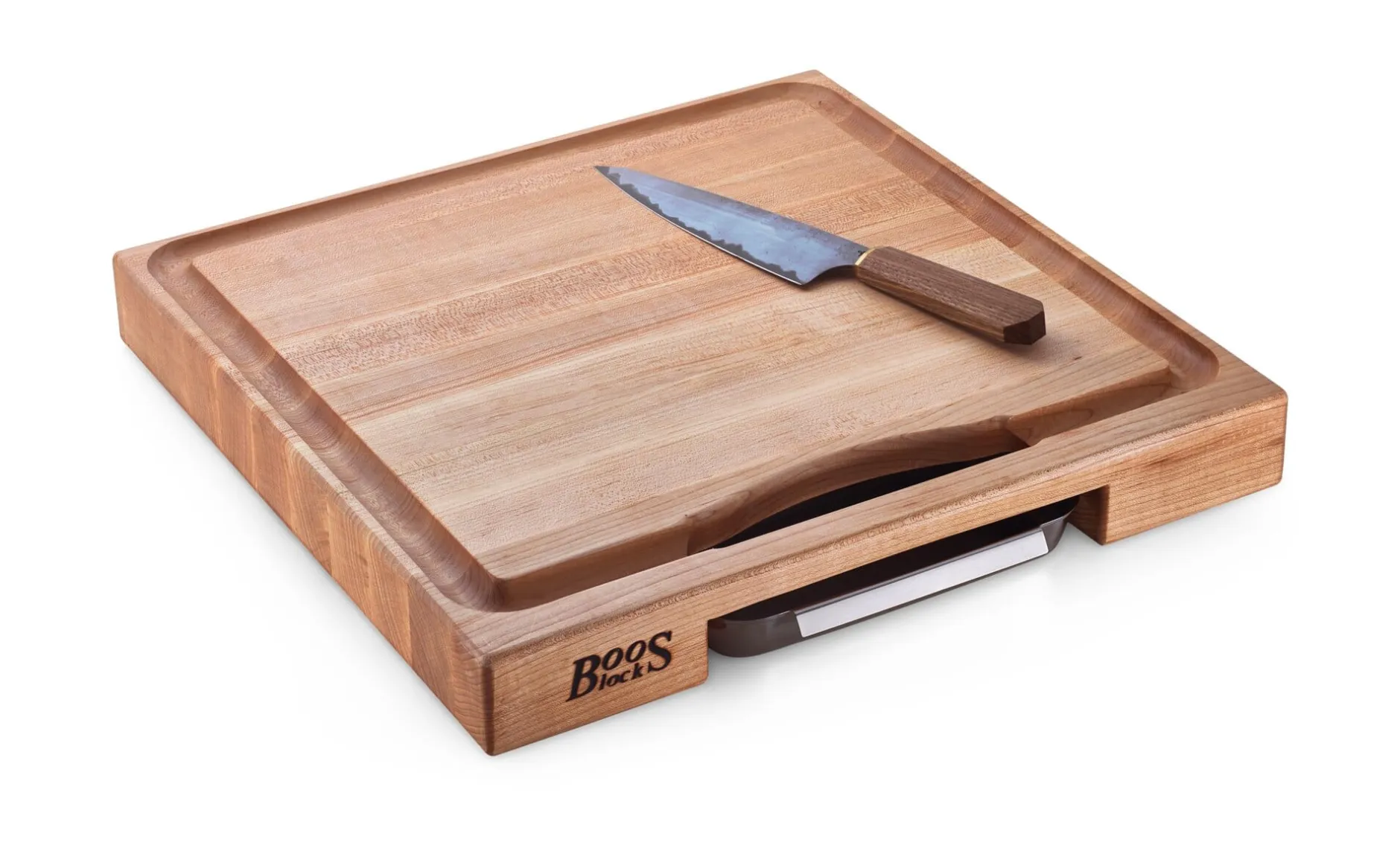 John Boos Schneidebrett mit Saftrille und Auffangschale Best