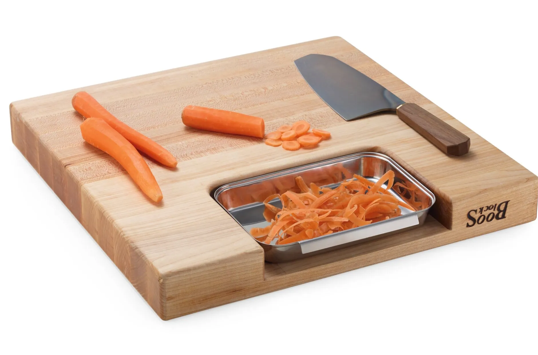 John Boos Schneidebrett mit Saftrille und Auffangschale Best