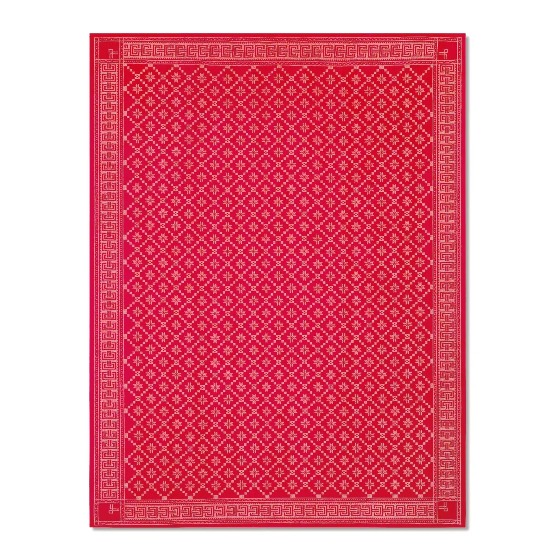 Ekelund Linneväveriet i. Horred Schwedische Tischdecke rot Hot