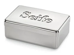 Die Hebammen-Seifendose Seifendose Neusilber Clearance