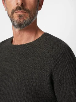 Seldom Herren-Pullover Raglanärmel Grün