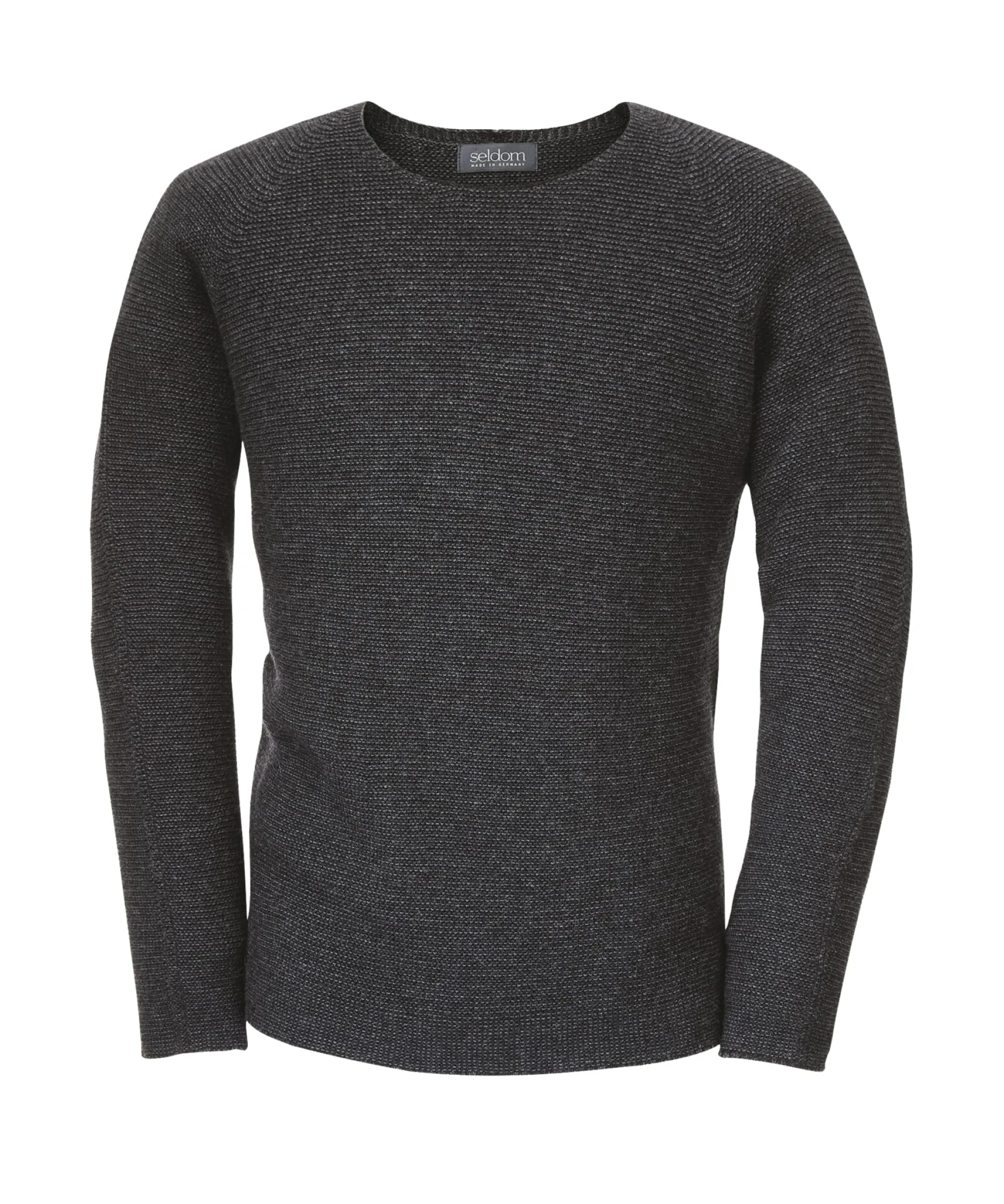 Seldom Herren-Pullover Raglanärmel Anthrazit Clearance