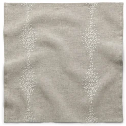 Charvet Editions Serviette Leinen Blätterränke Natur Hot