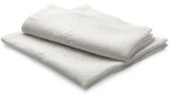 Charvet Editions Serviette Leinen Blätterränke Weiß Online