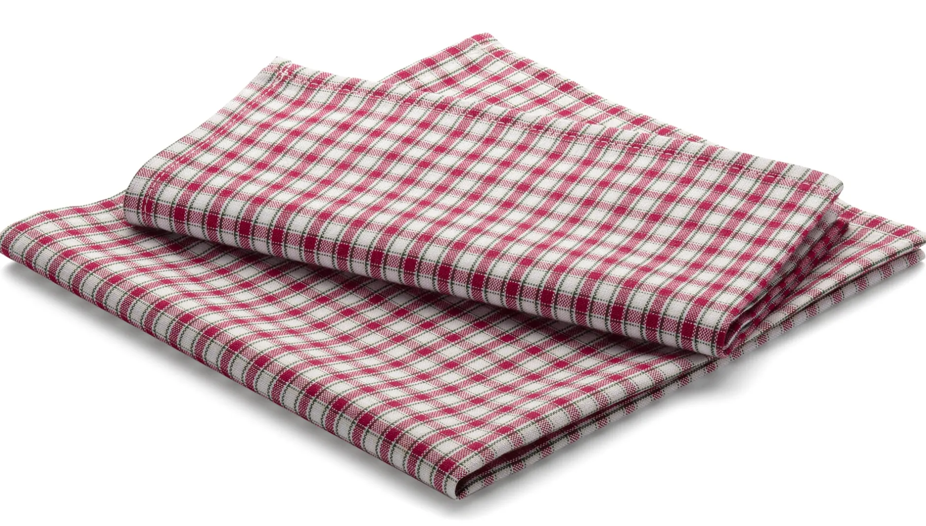 Leinenweberei Vieböck Serviette rot-weiß kariert Online